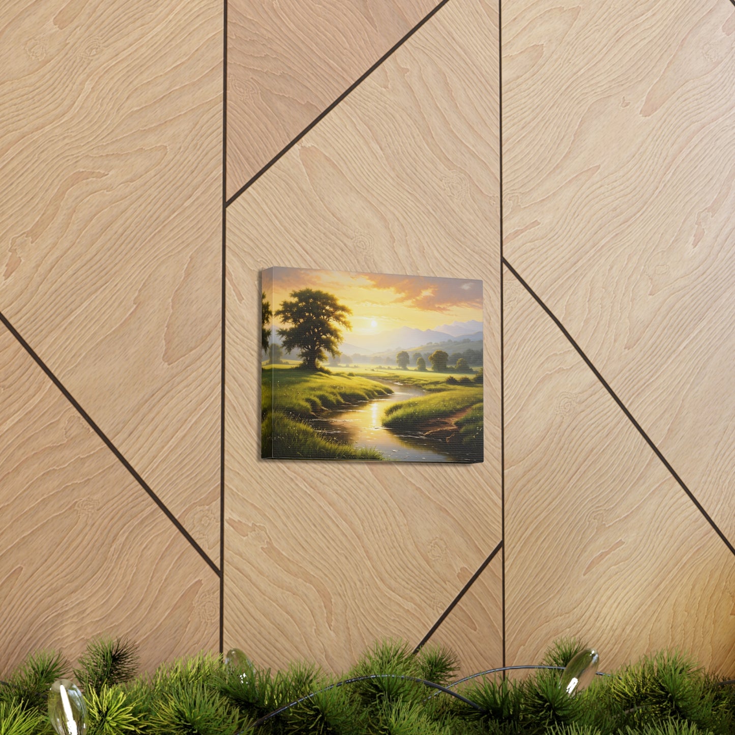 Golden Valley: Classic Oil Painting Wall Décor