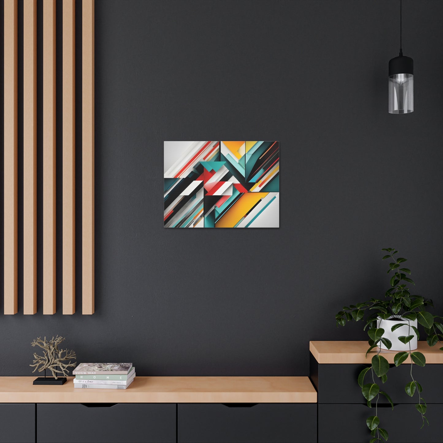 Serene Streams: Abstract Wall Décor