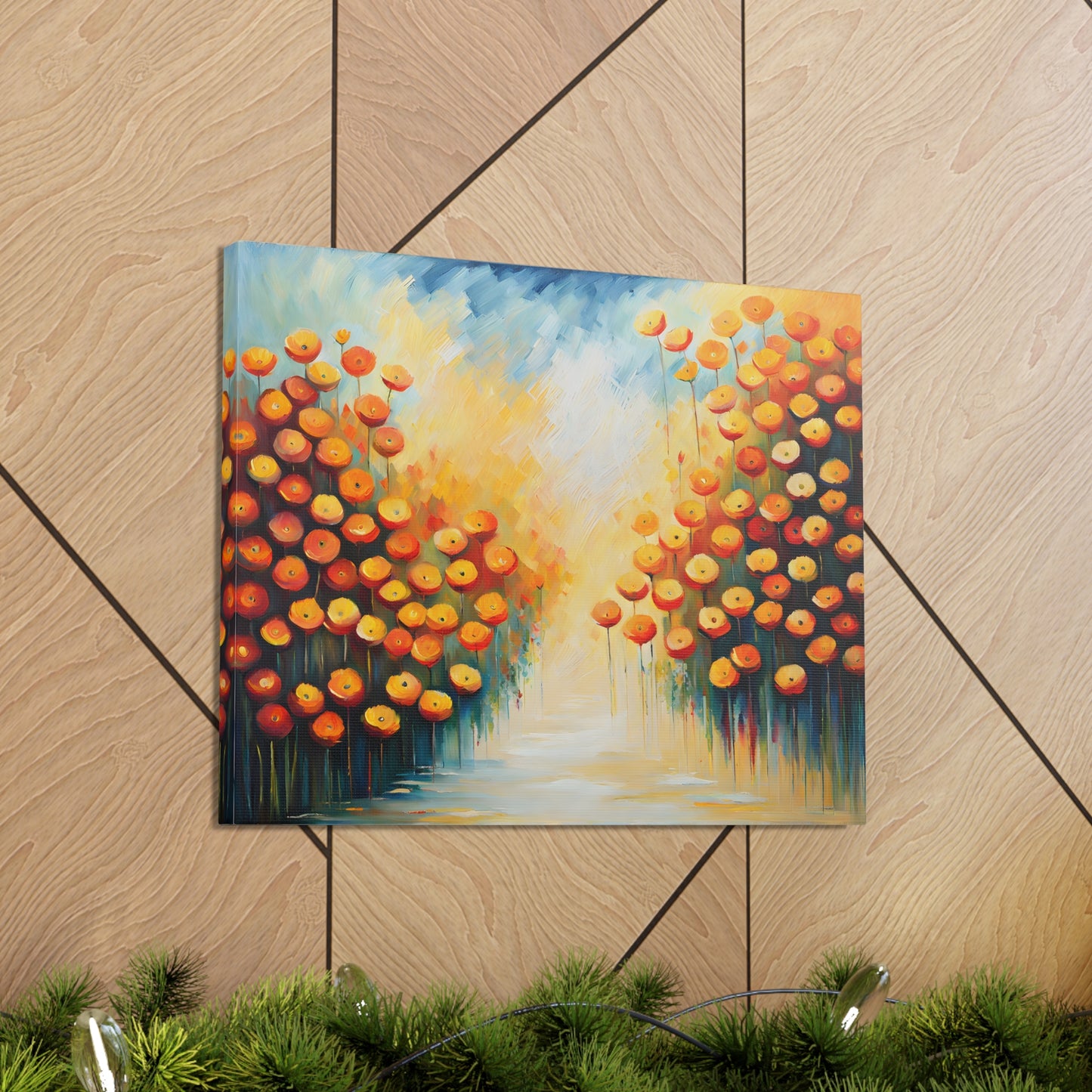 Whispering Garden: Classic Oil Painting Wall Décor