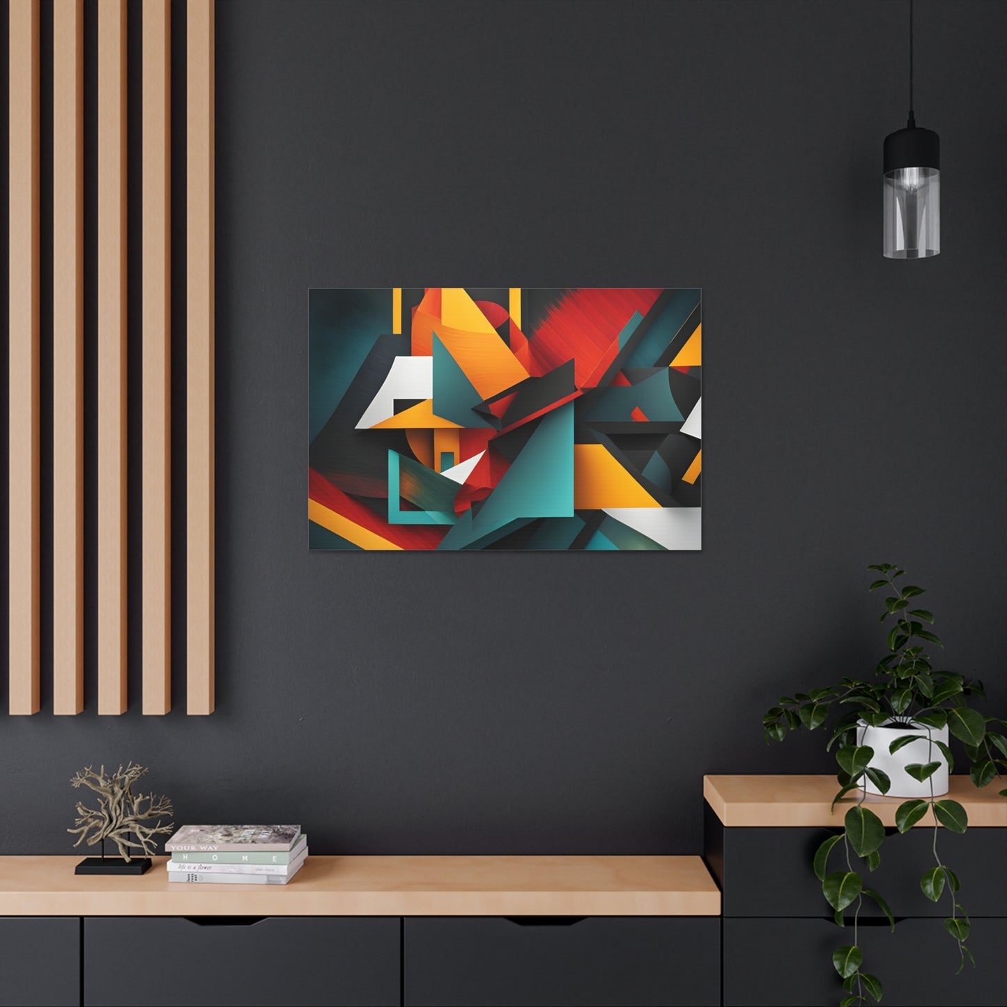 Luminescent Maze: Abstract Wall Décor