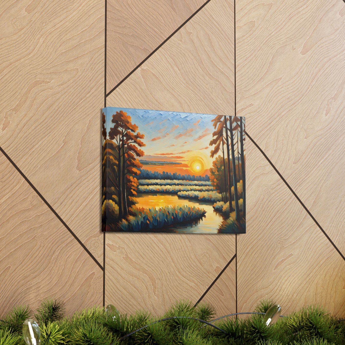 Light of Dusk: Classic Oil Painting Wall Décor