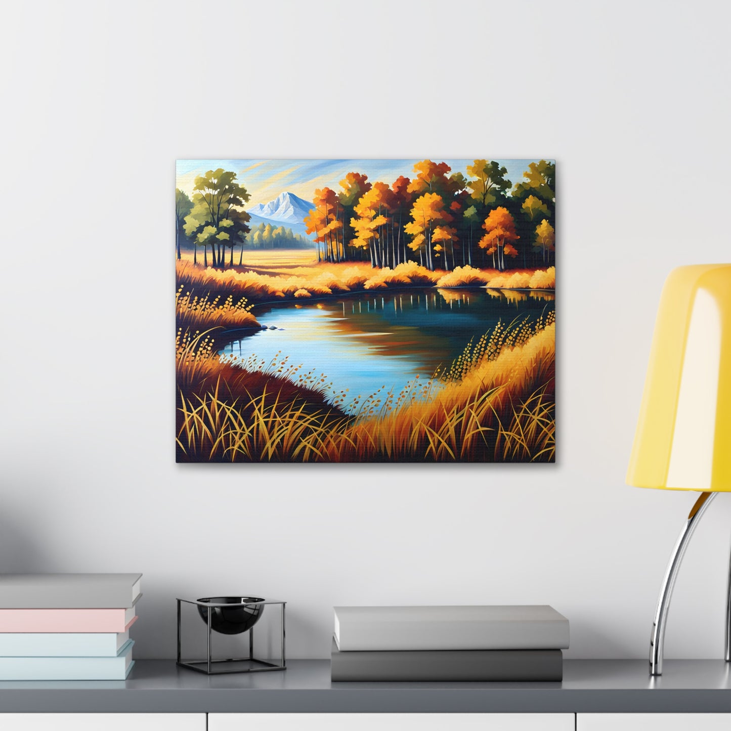 Whispers of Fall: Classic Oil Painting Wall Décor