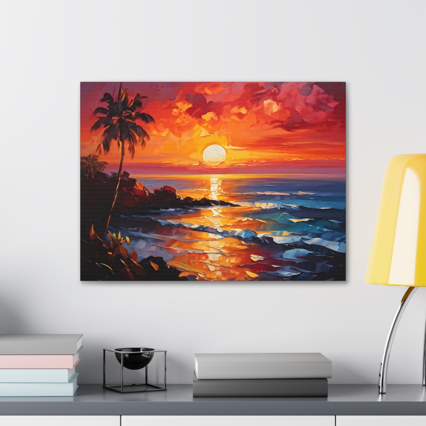 Coastal Vista: Classic Oil Painting Wall Décor