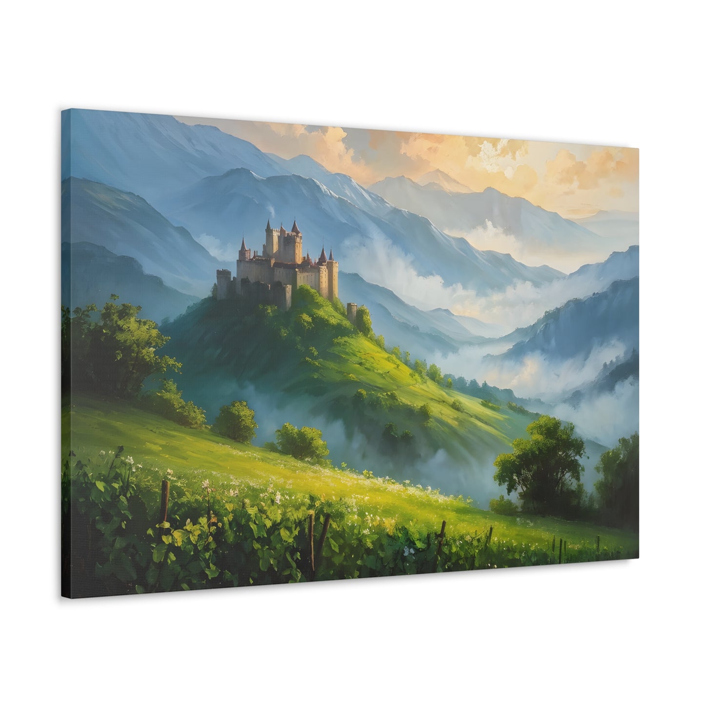 Mountain’s Heart: Classic Oil Painting Wall Décor