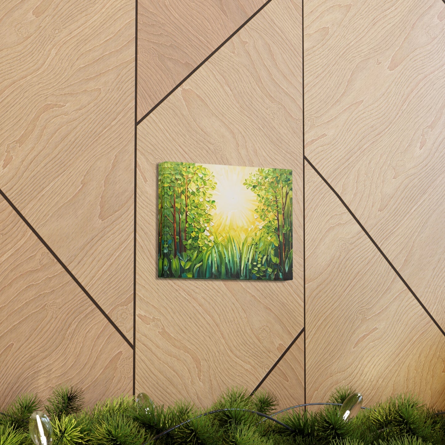 Radiant Forest: Classic Oil Painting Wall Décor