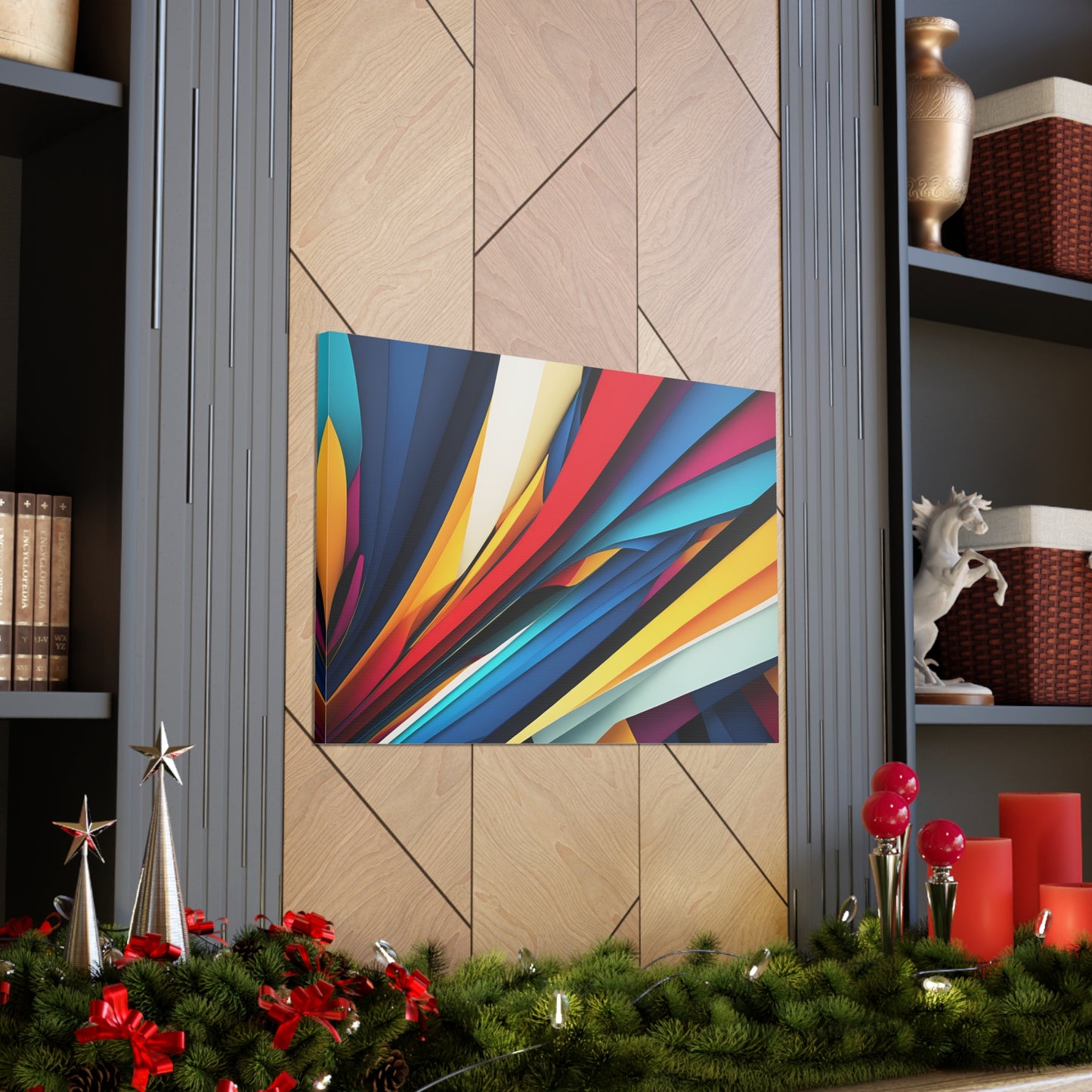 Eclipsed Waves: Abstract Wall Décor