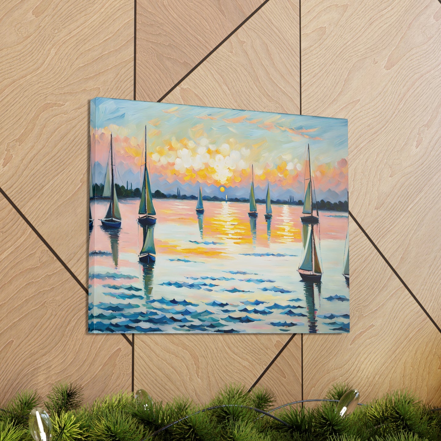 Serene Waters: Classic Oil Painting Wall Décor