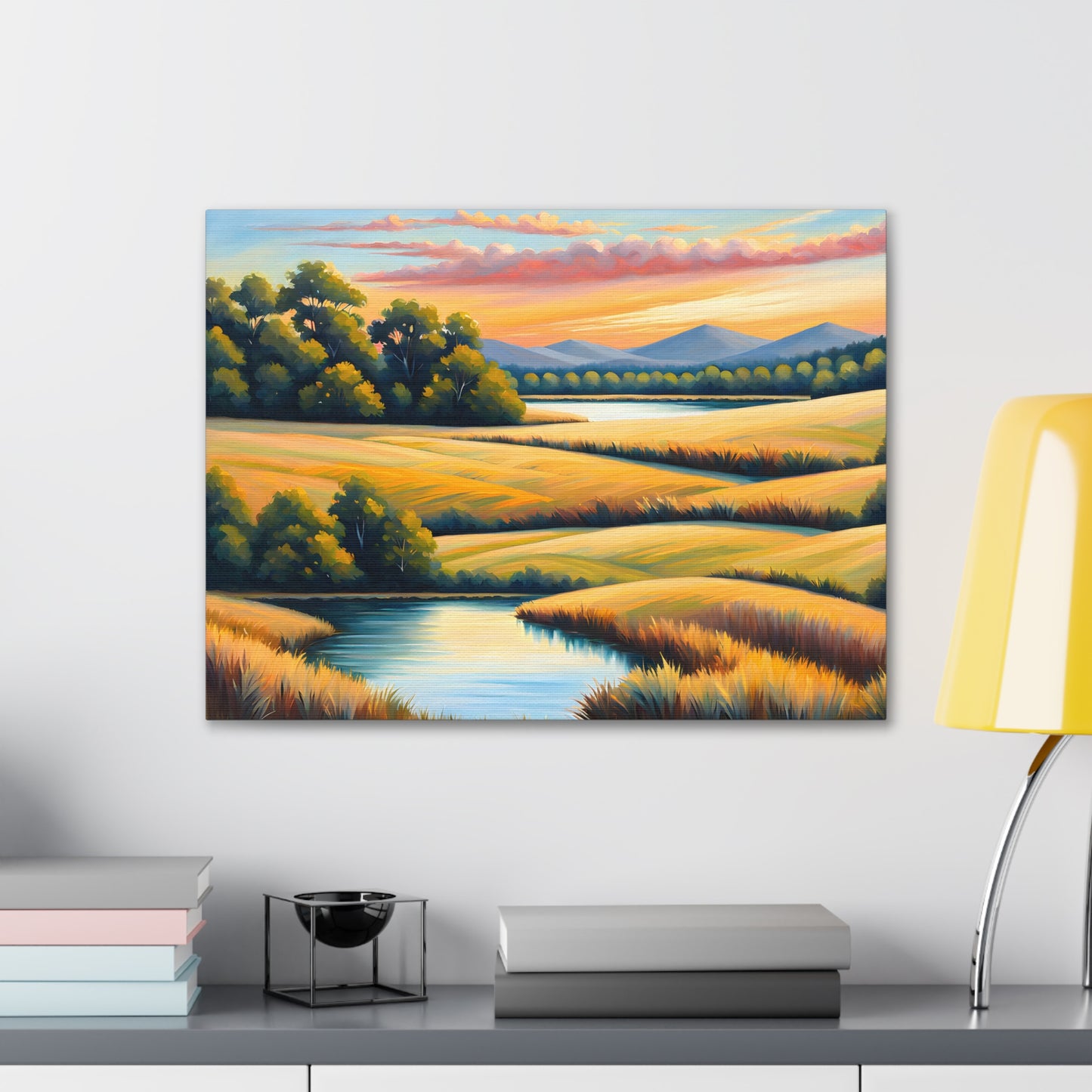 Whispering Meadows: Classic Oil Painting Wall Décor