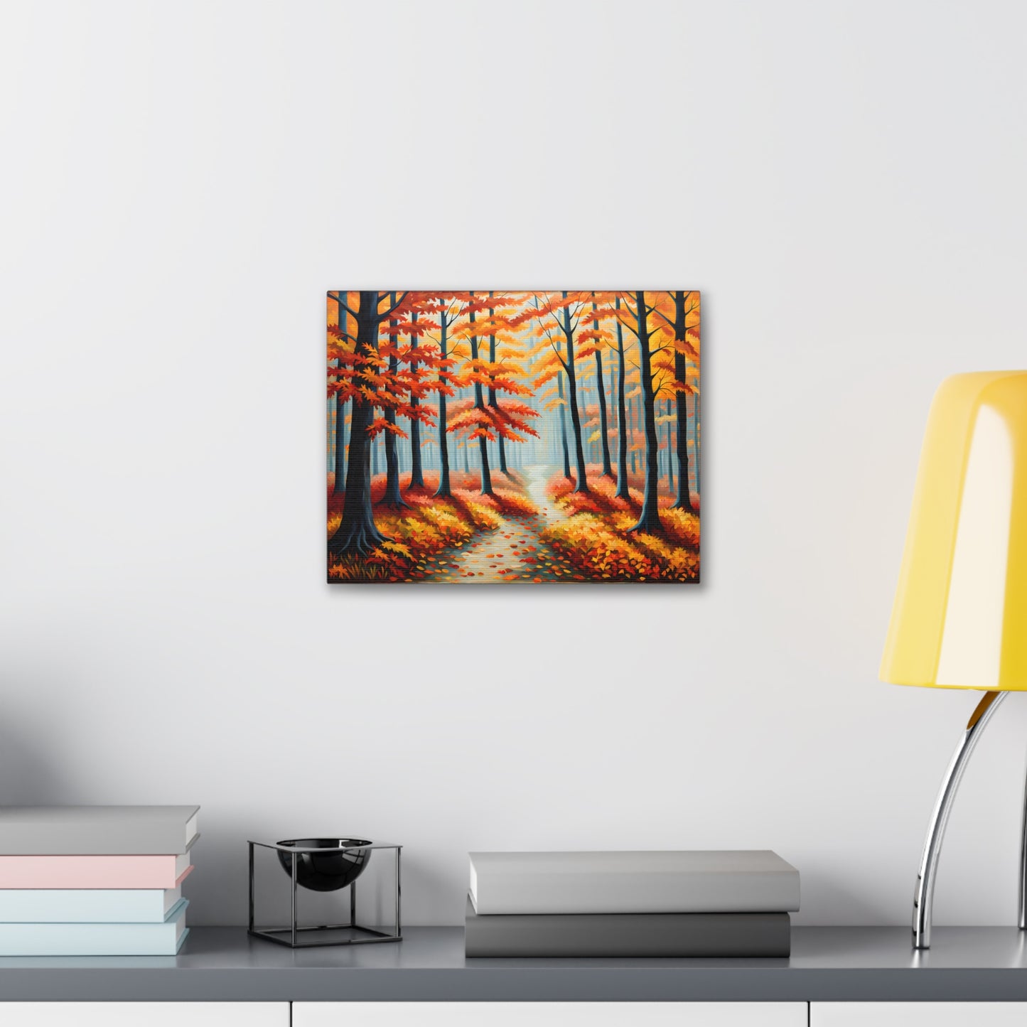 Autumn Drift: Classic Oil Painting Wall Décor