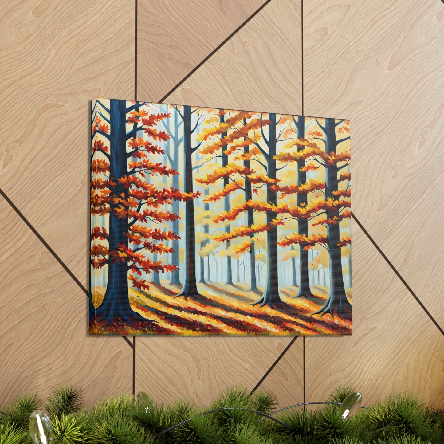 Woodland Trail: Classic Oil Painting Wall Décor