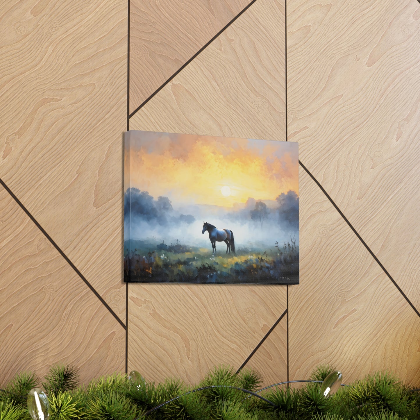 Tranquil Meadows: Classic Oil Painting Wall Décor