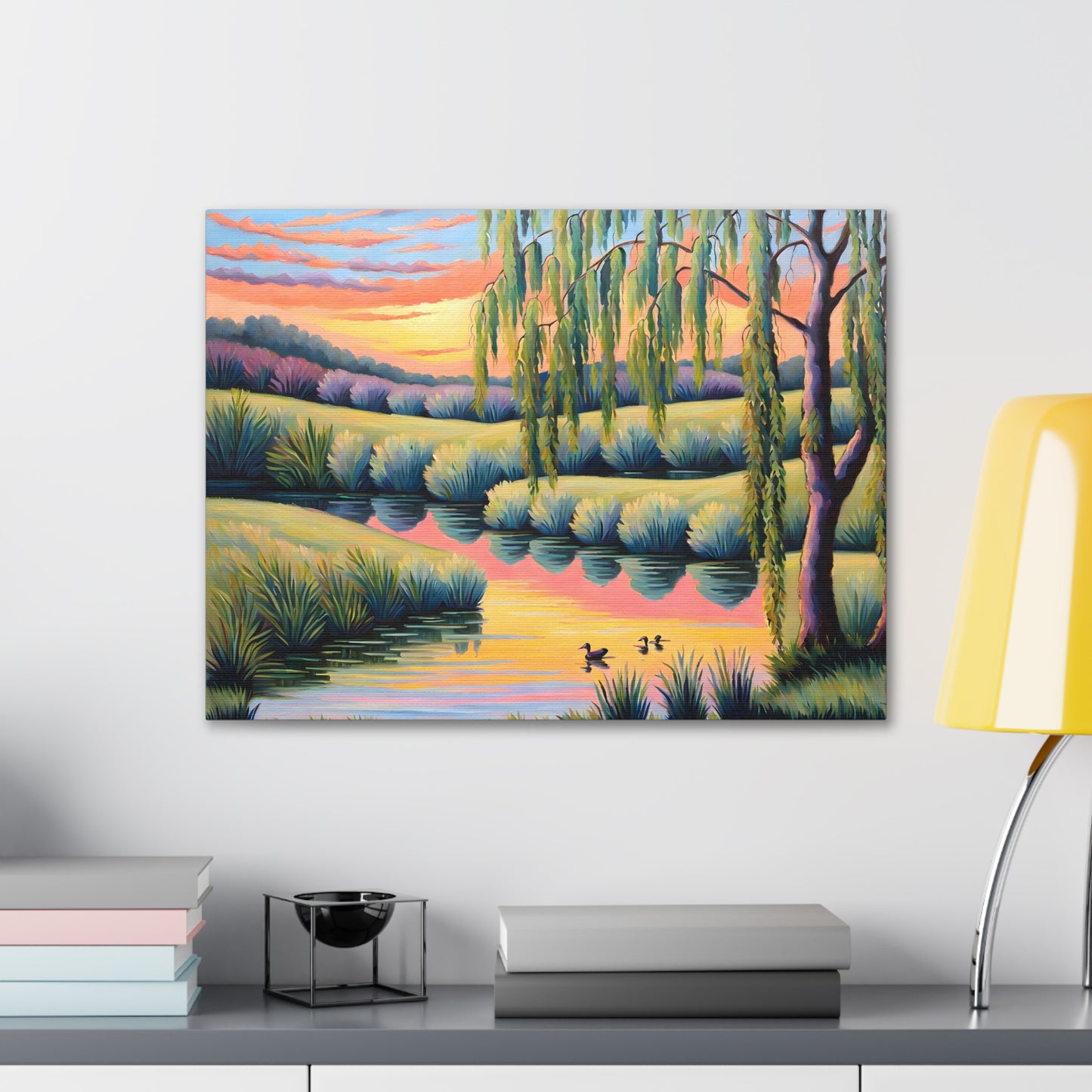 Tranquil Horizon: Classic Oil Painting Wall Décor