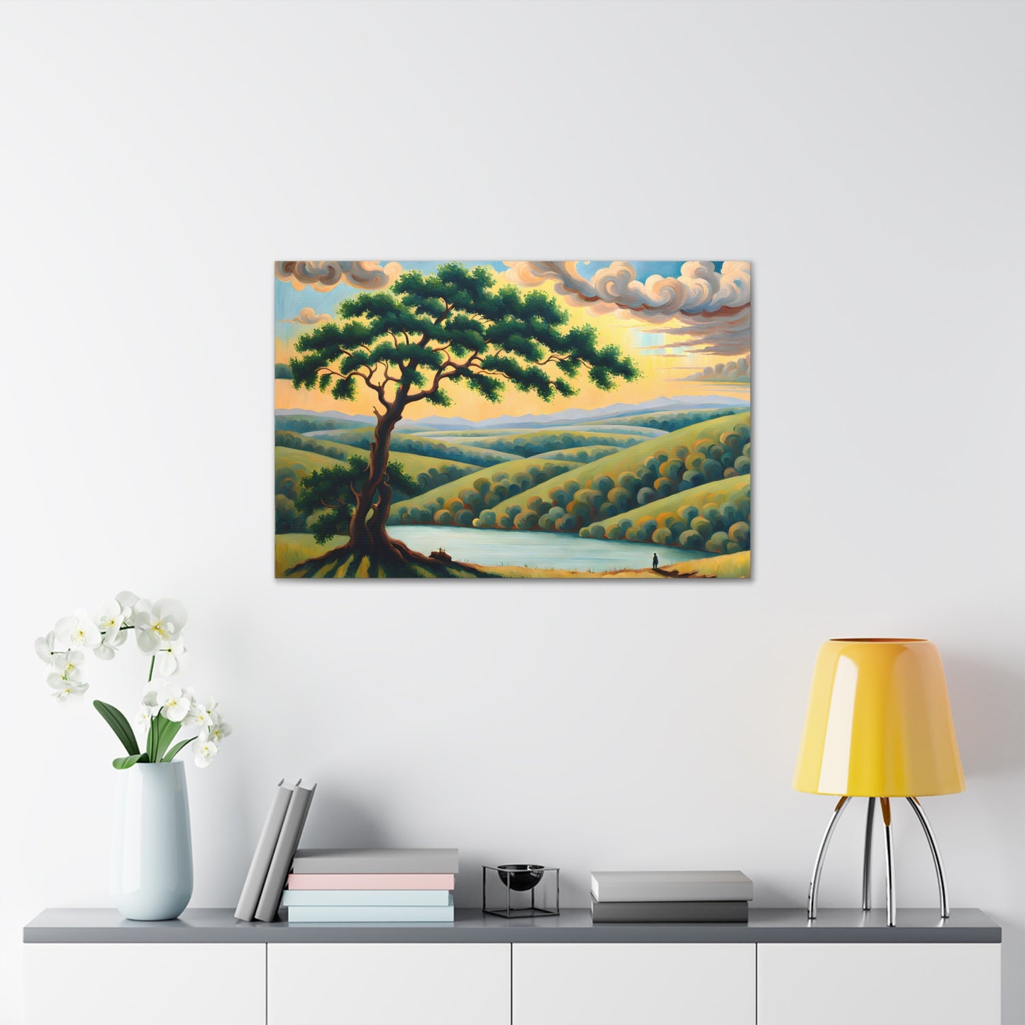 Pine Valley: Classic Oil Painting Wall Décor