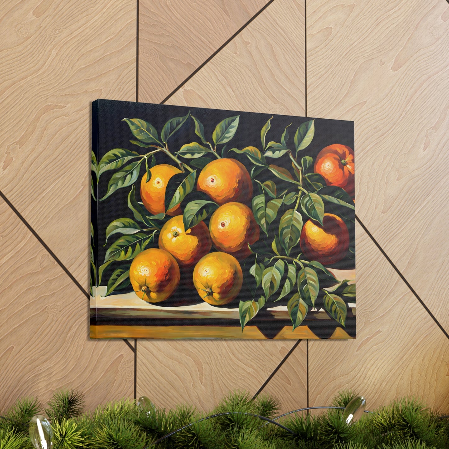 Lush Citrus: Classic Oil Painting Wall Décor