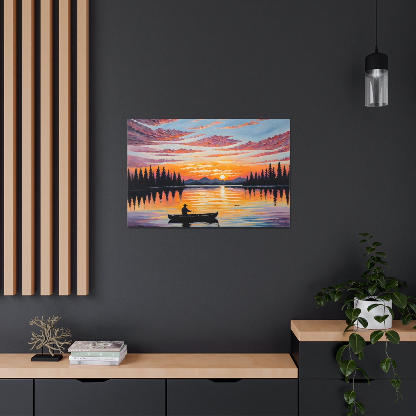 Breeze-Kissed Waters: Classic Oil Painting Wall Décor