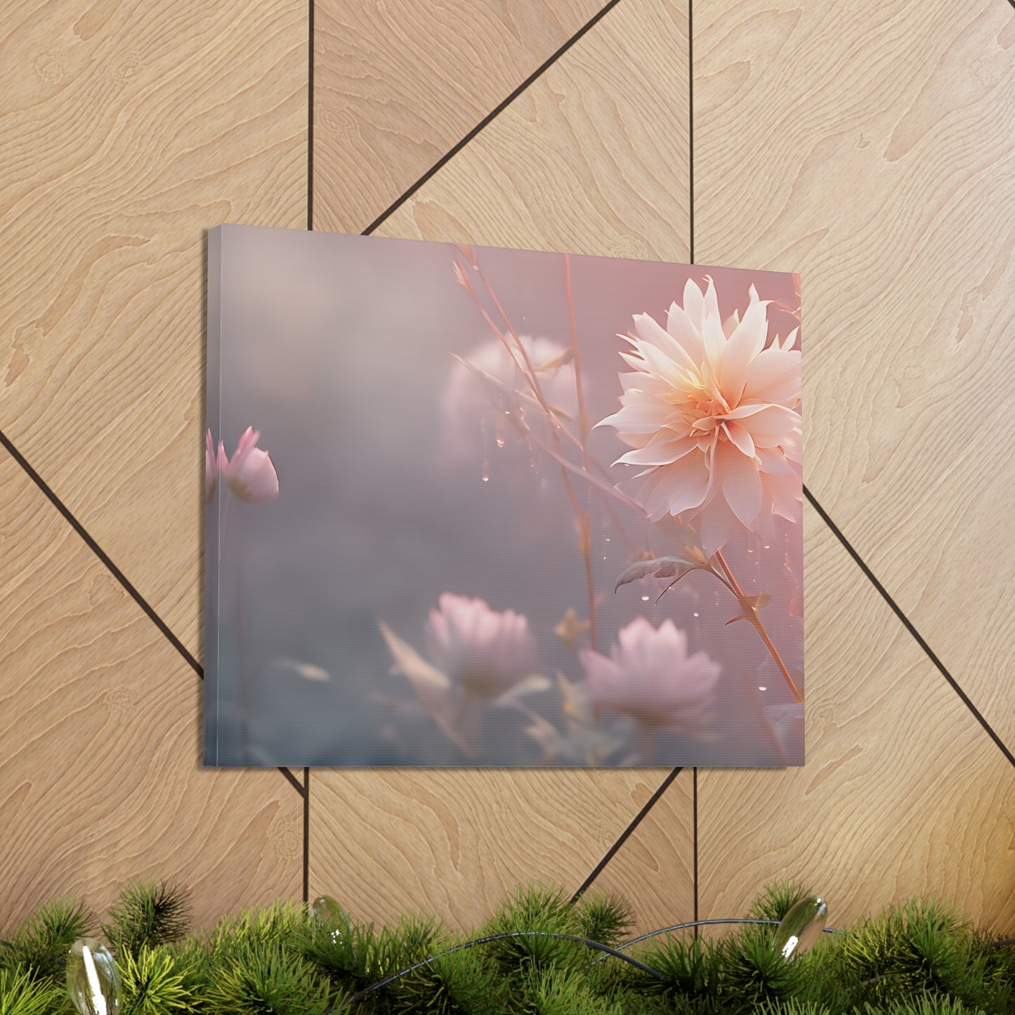 Pink Aura: Floral Wall Décor