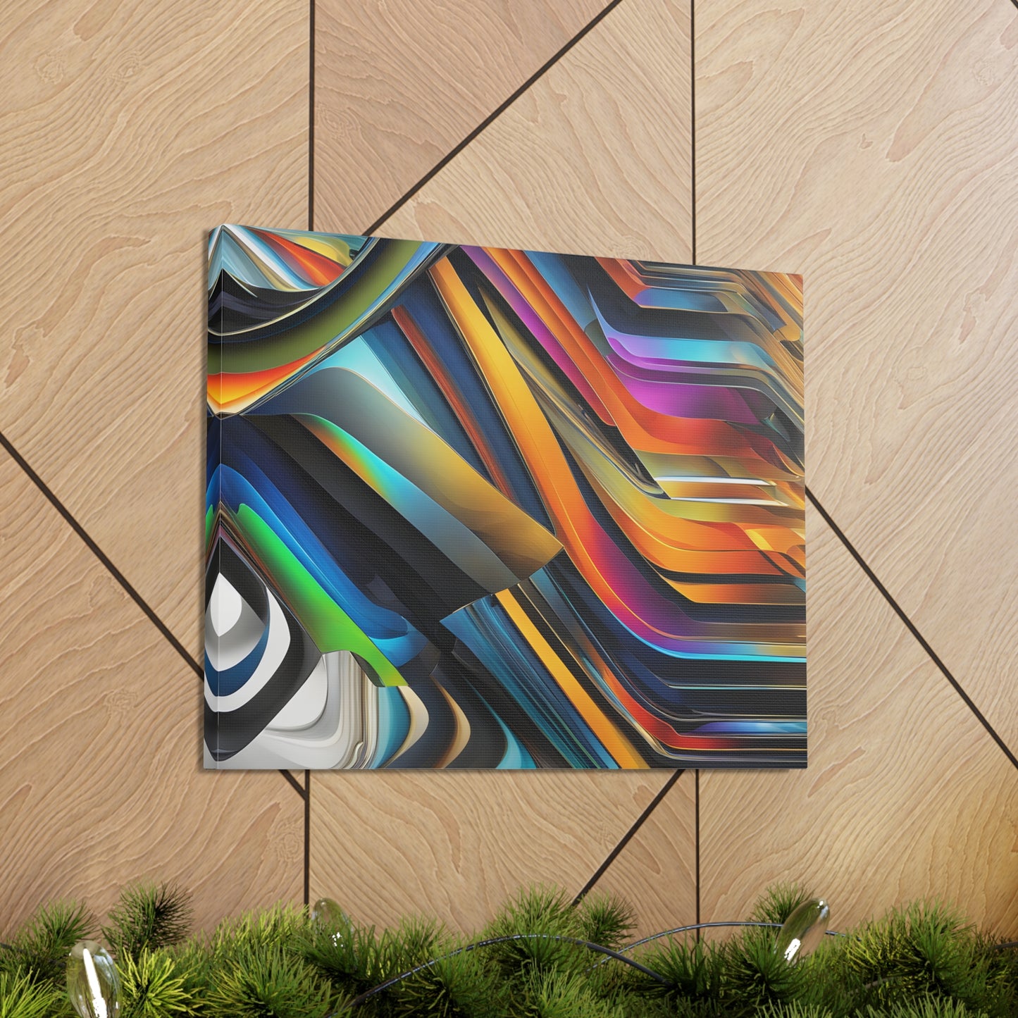 Temporal Waves: Abstract Wall Décor