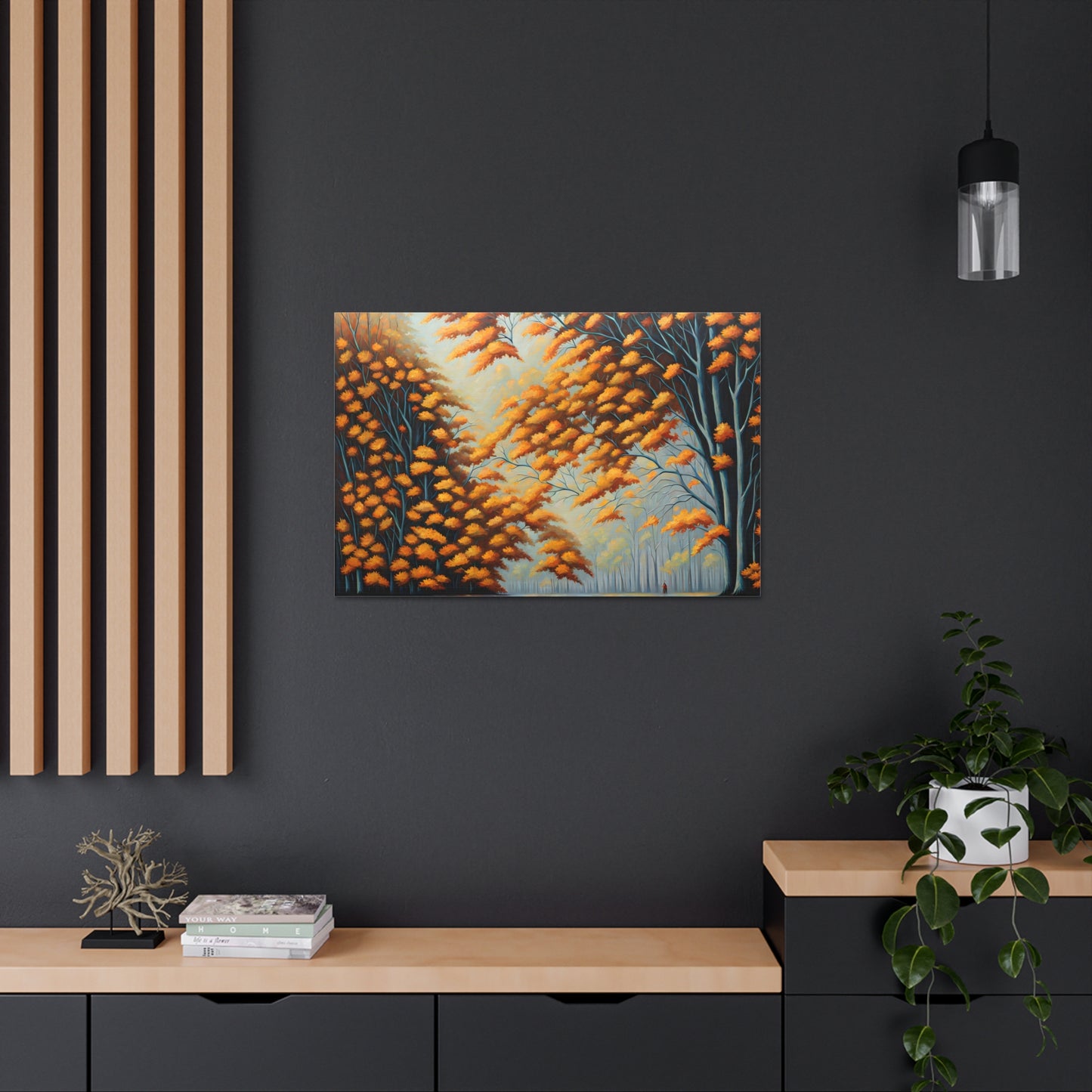 Autumn Fields: Classic Oil Painting Wall Décor