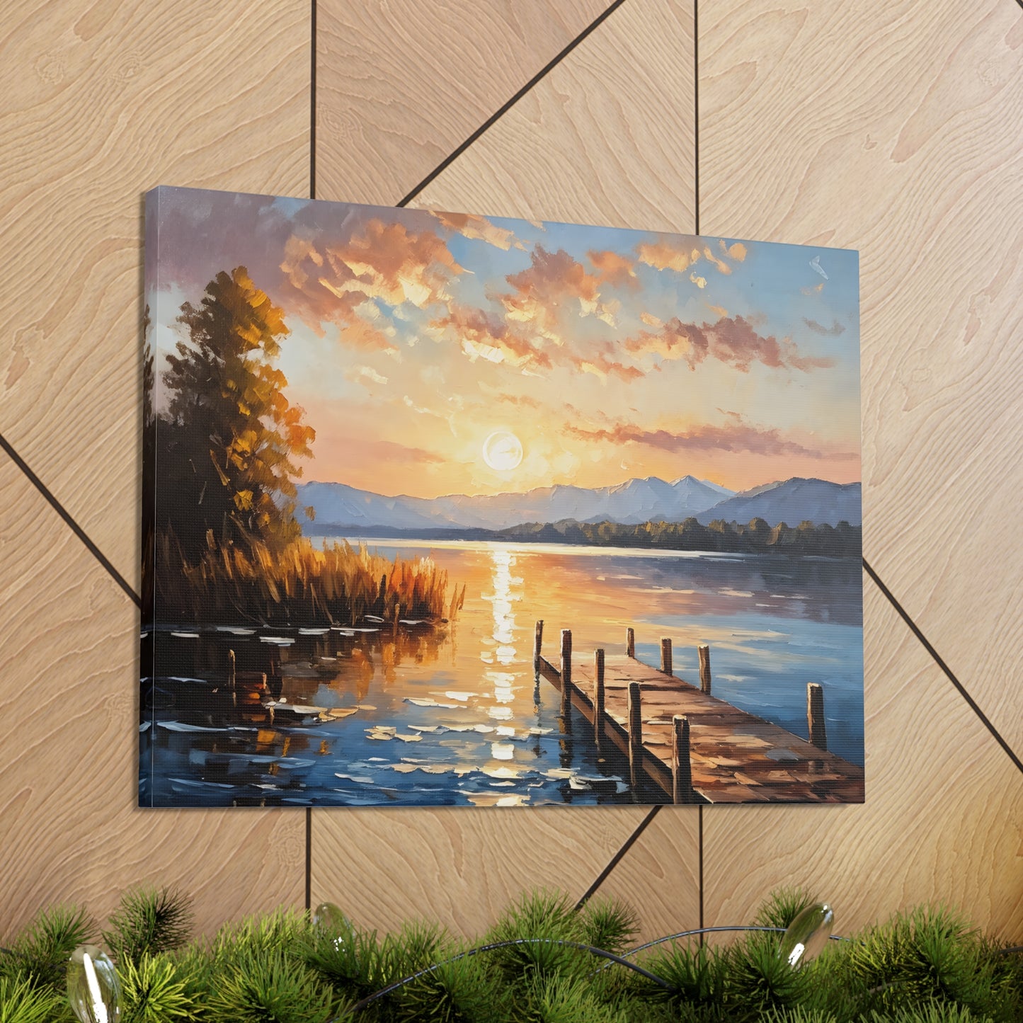 Riverside Retreat: Classic Oil Painting Wall Décor