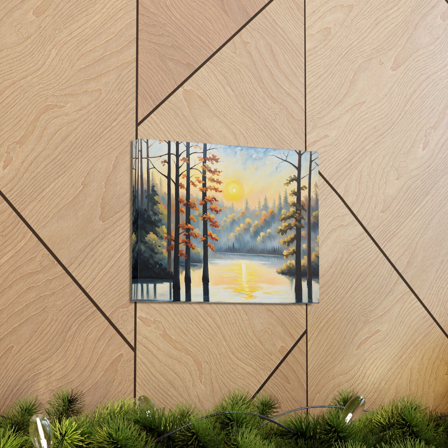 Willow Breeze: Classic Oil Painting Wall Décor