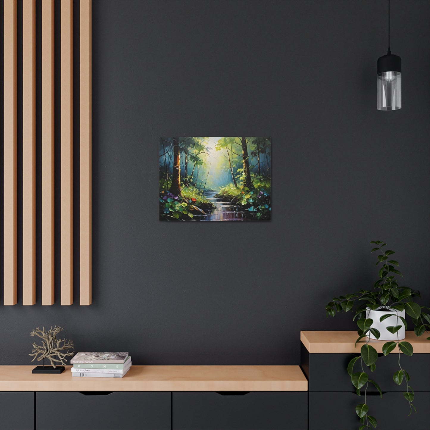 Verdant Glade: Classic Oil Painting Wall Décor