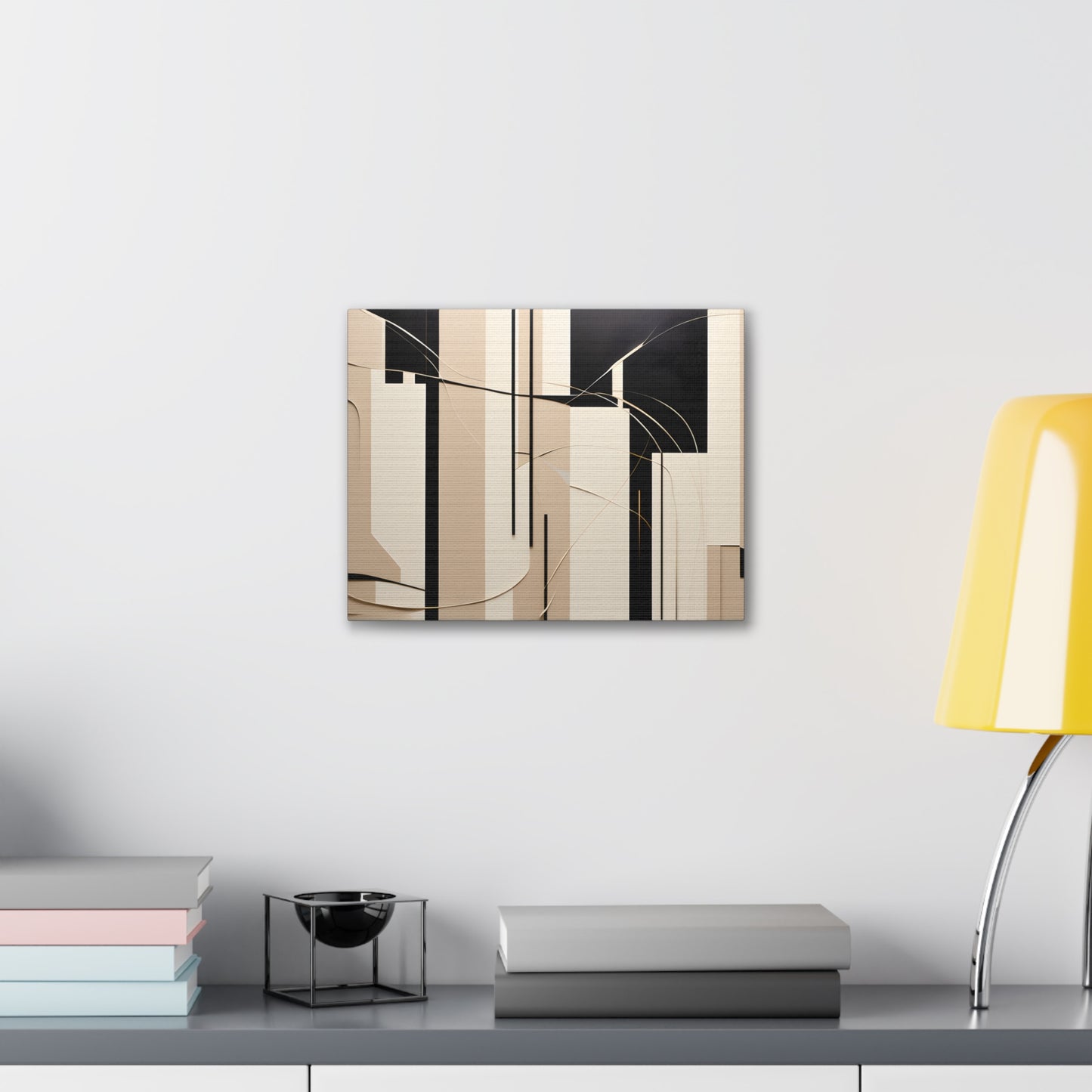 Peaceful Blend: Abstract Beige Wall Décor