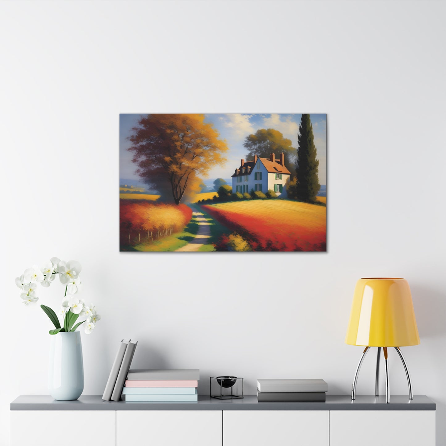 Countryside Charm: Classic Oil Painting Wall Décor