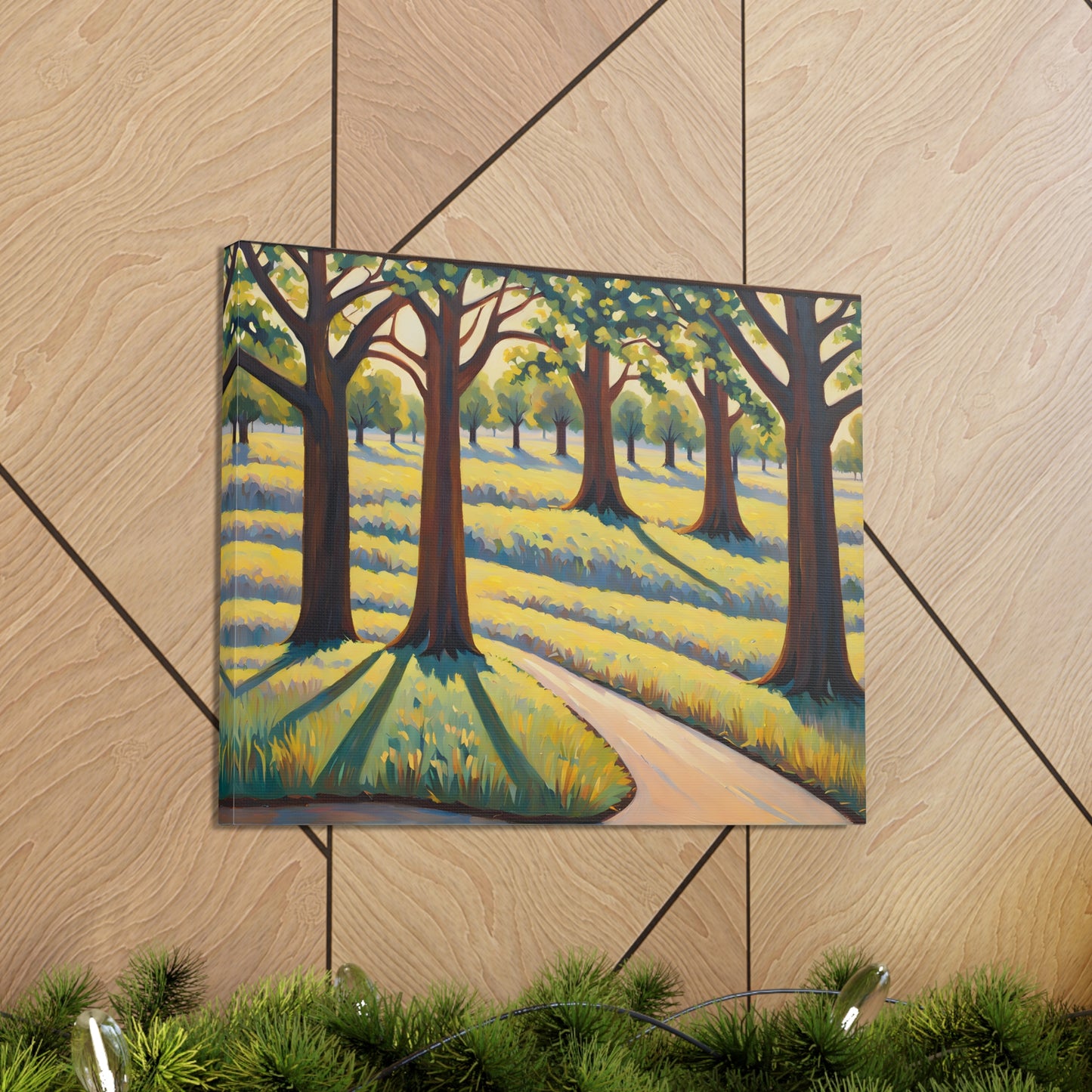 Tranquil Countryside: Classic Oil Painting Wall Décor