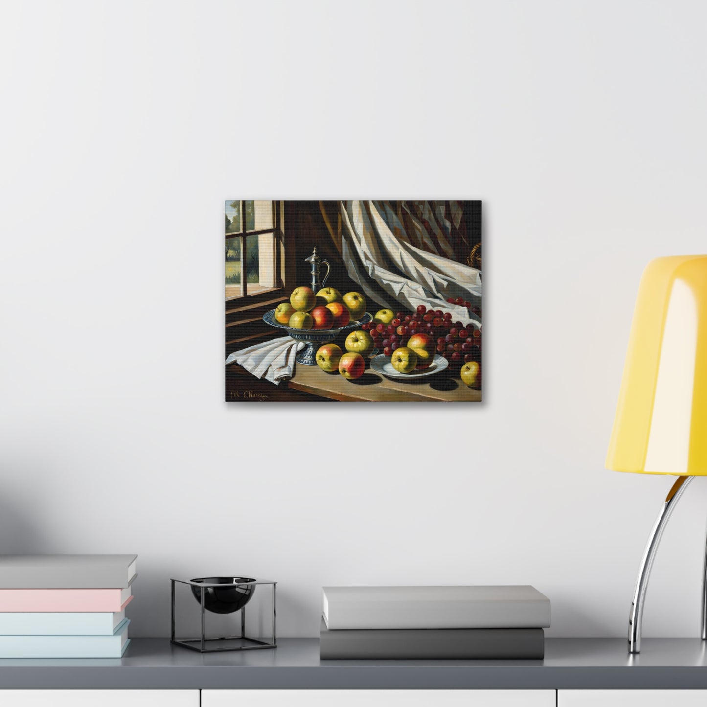 Ripe Platter: Classic Oil Painting Wall Décor