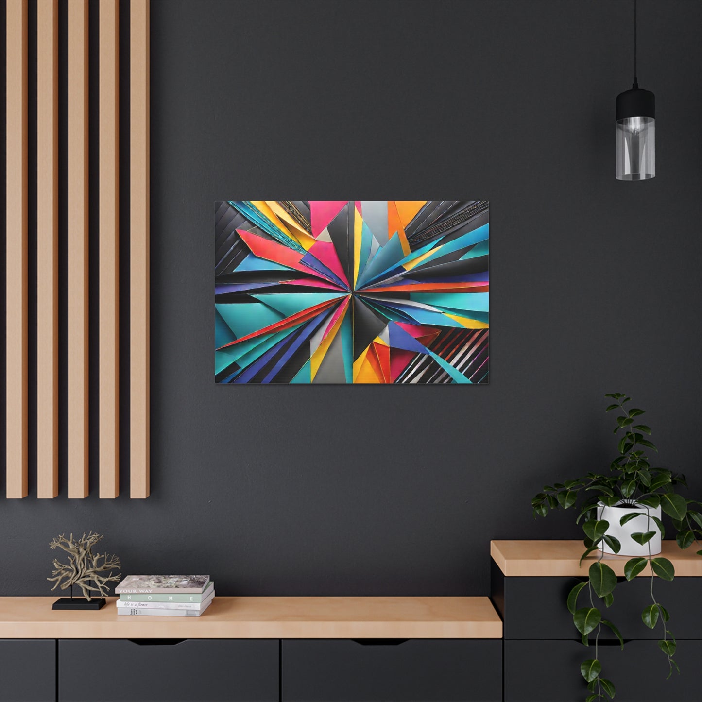 Prismatic Harmony: Abstract Wall Décor