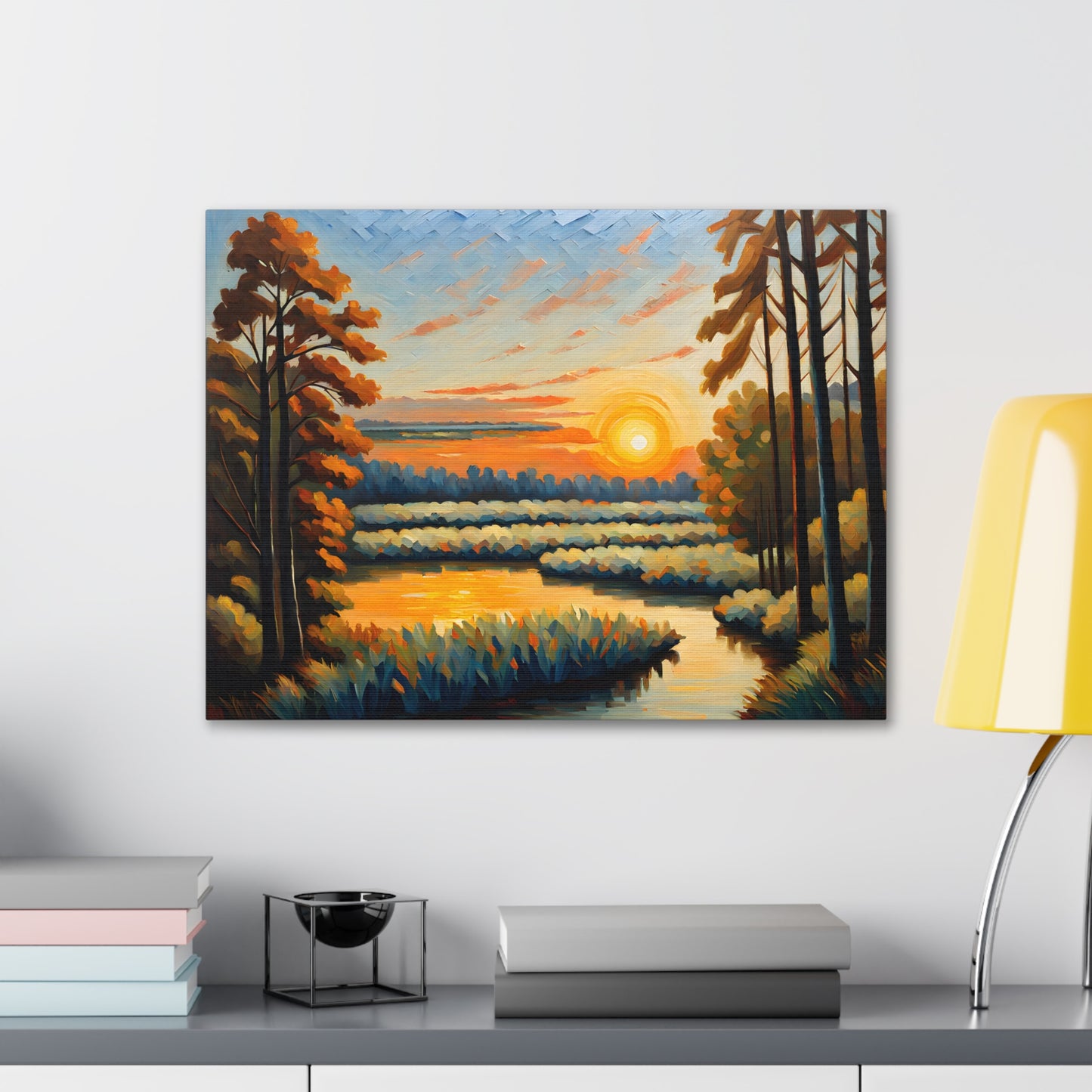 Light of Dusk: Classic Oil Painting Wall Décor