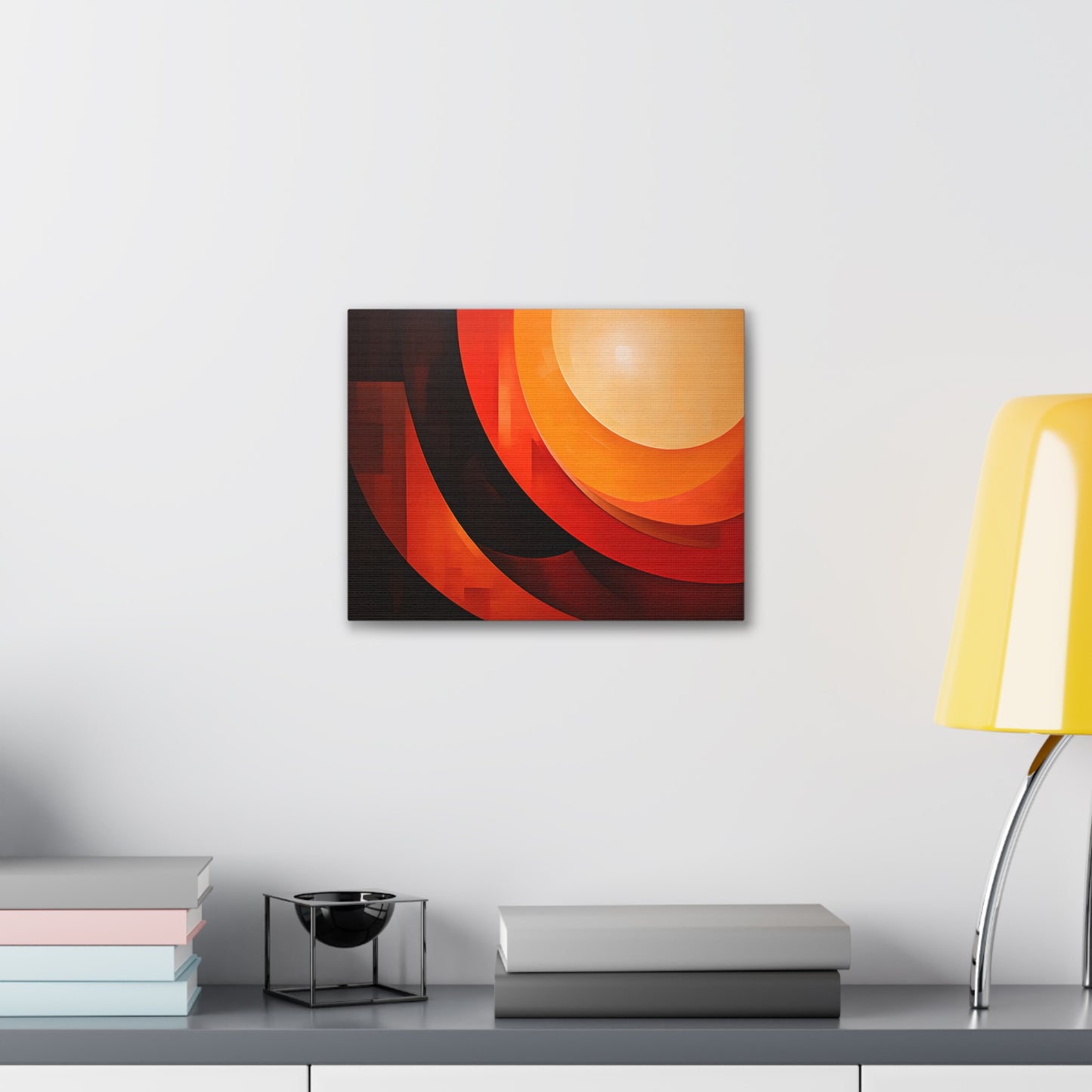 Amber Aura: Abstract Wall Décor