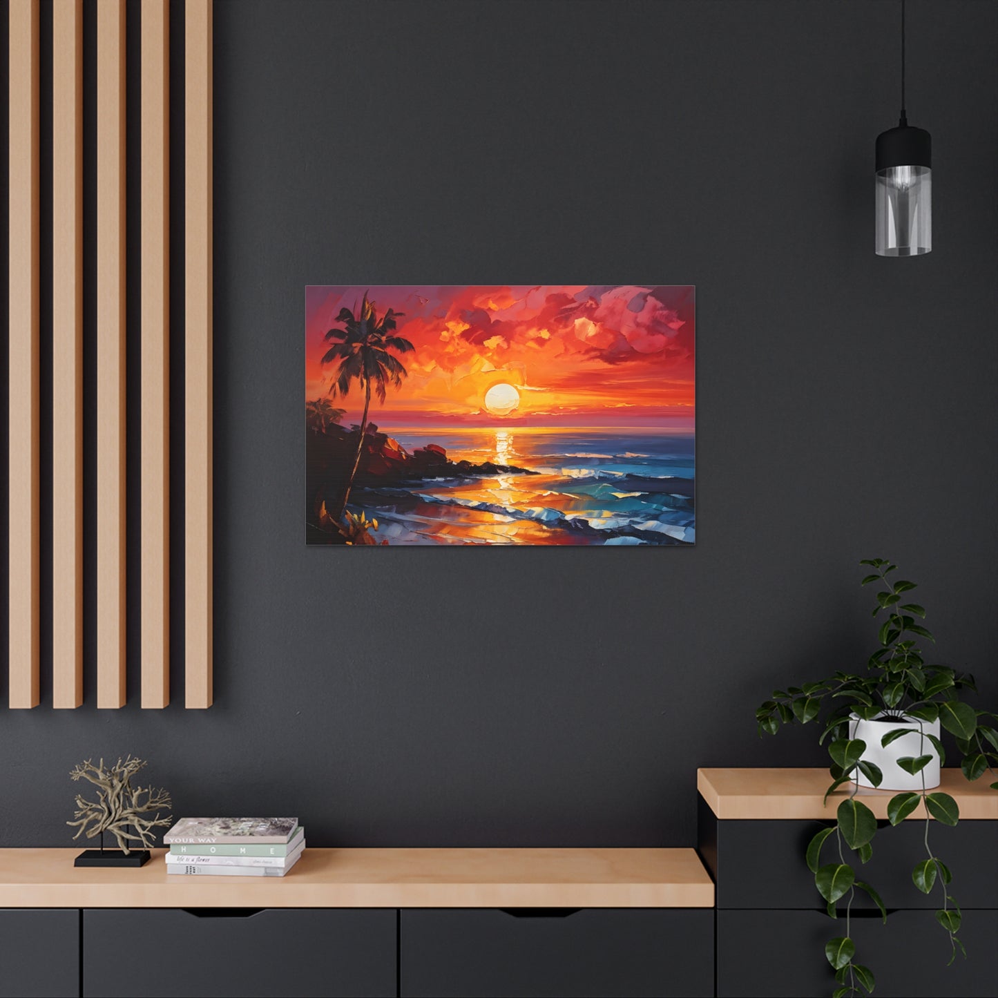 Coastal Vista: Classic Oil Painting Wall Décor