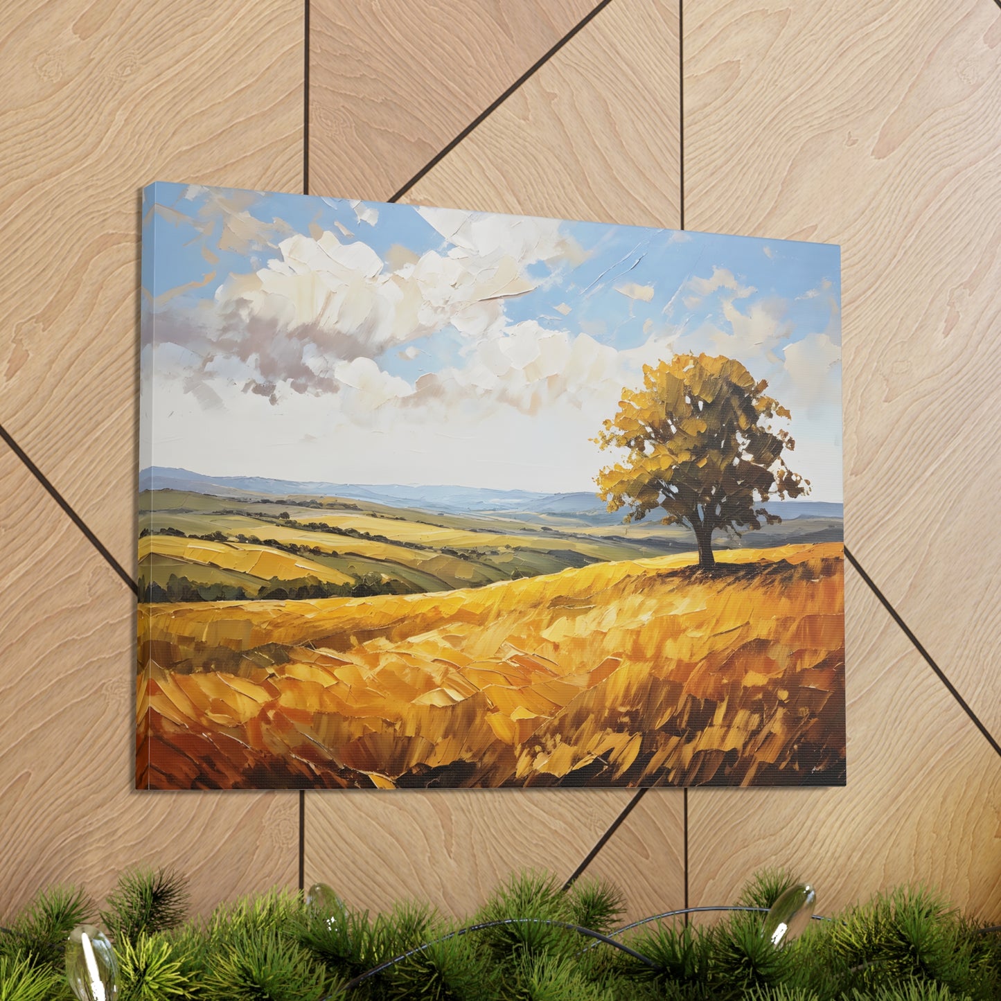 Windblown Meadows: Classic Oil Painting Wall Décor