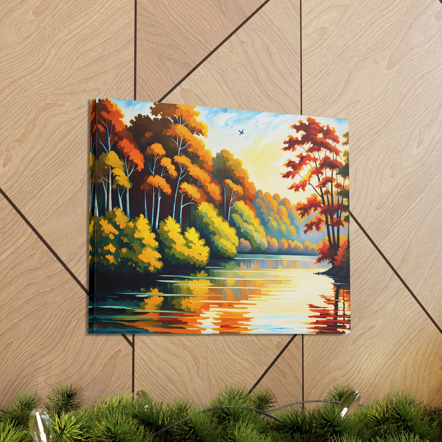 Evening Glow: Classic Oil Painting Wall Décor