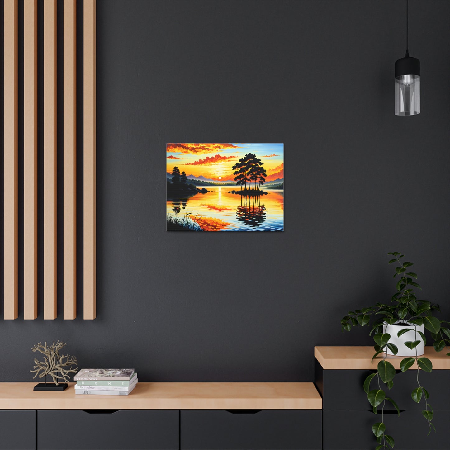 Prairie Horizon: Classic Oil Painting Wall Décor