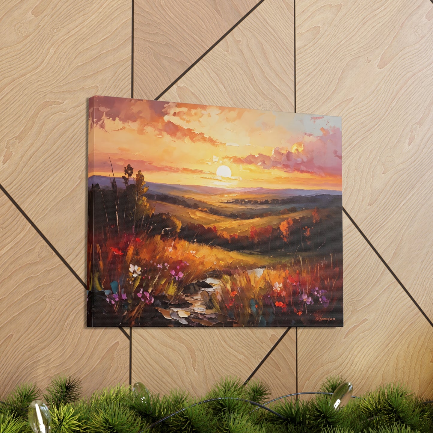 Enchanted Horizon: Classic Oil Painting Wall Décor