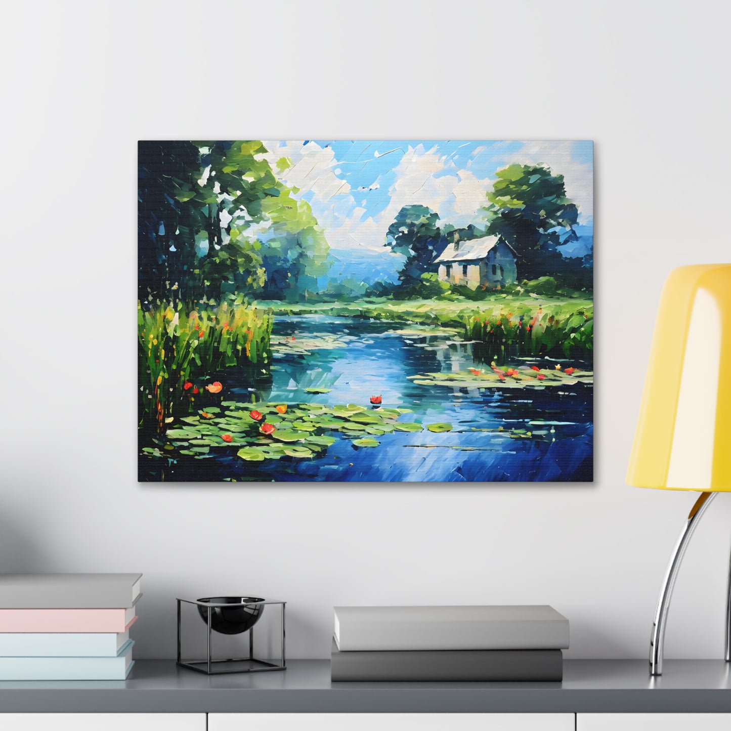 Dockside Delight: Classic Oil Painting Wall Décor