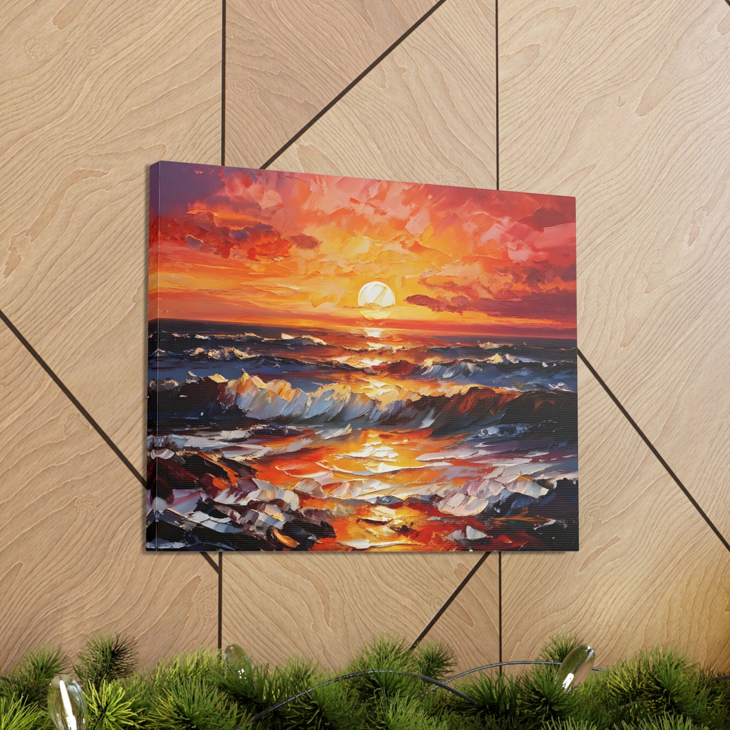 Coastal Glade: Classic Oil Painting Wall Décor