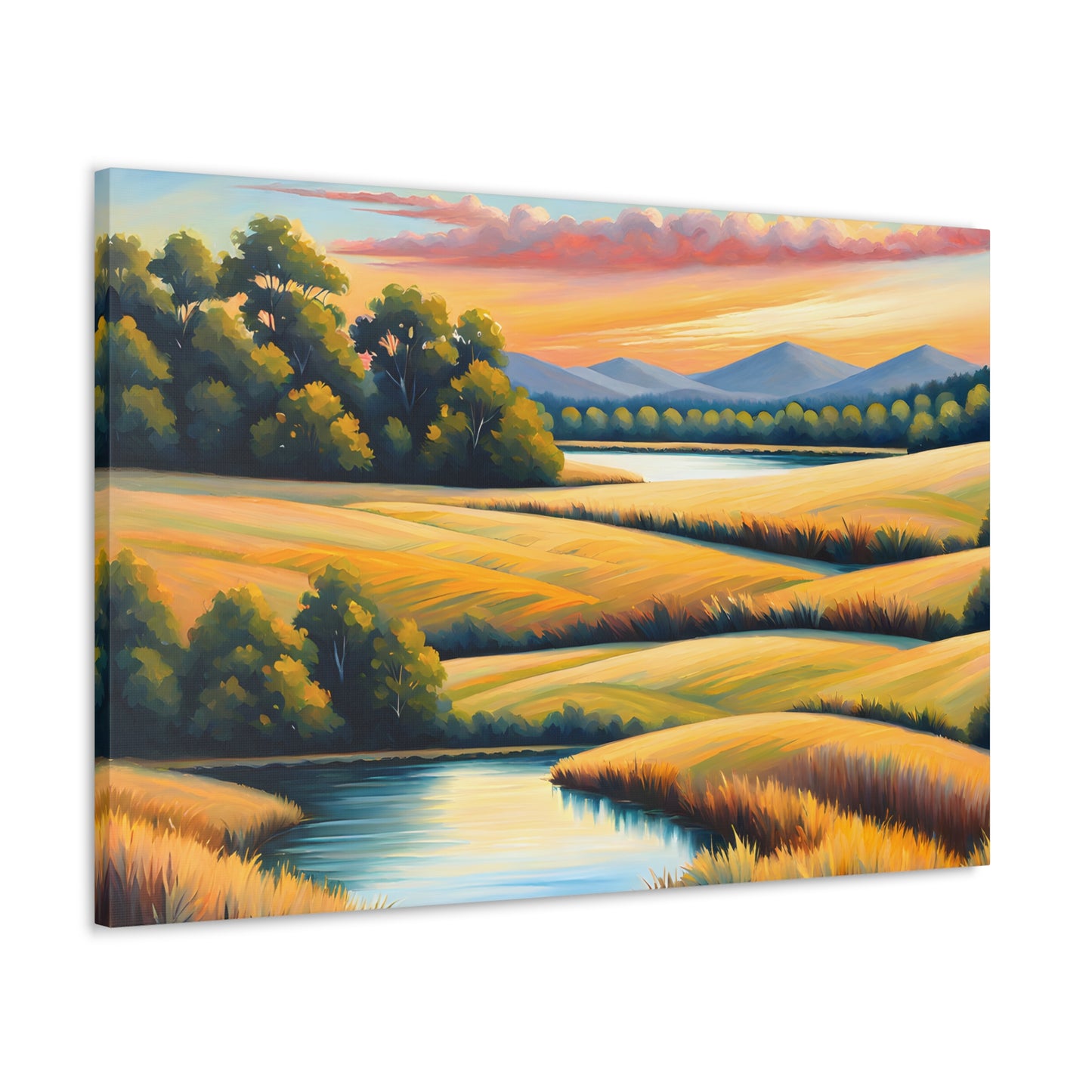 Whispering Meadows: Classic Oil Painting Wall Décor