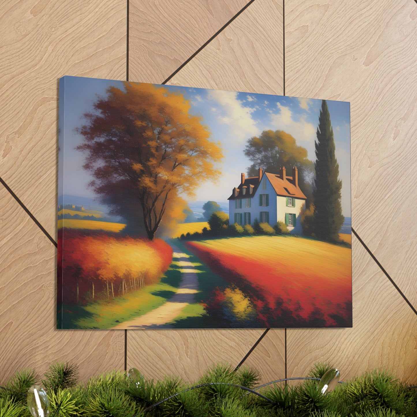 Countryside Charm: Classic Oil Painting Wall Décor