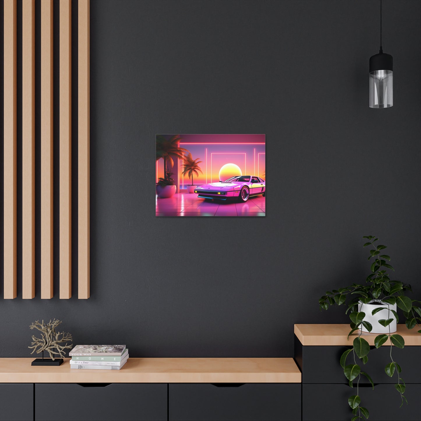 Cruisin Chromatic: Outrun Wall Décor