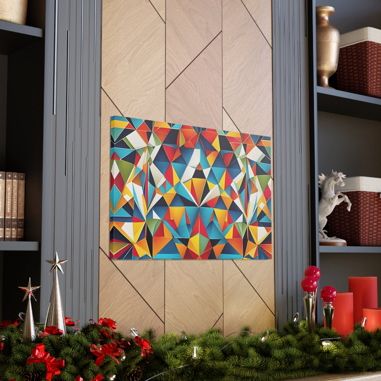 Kaleidoscope Veil: Abstract Wall Décor