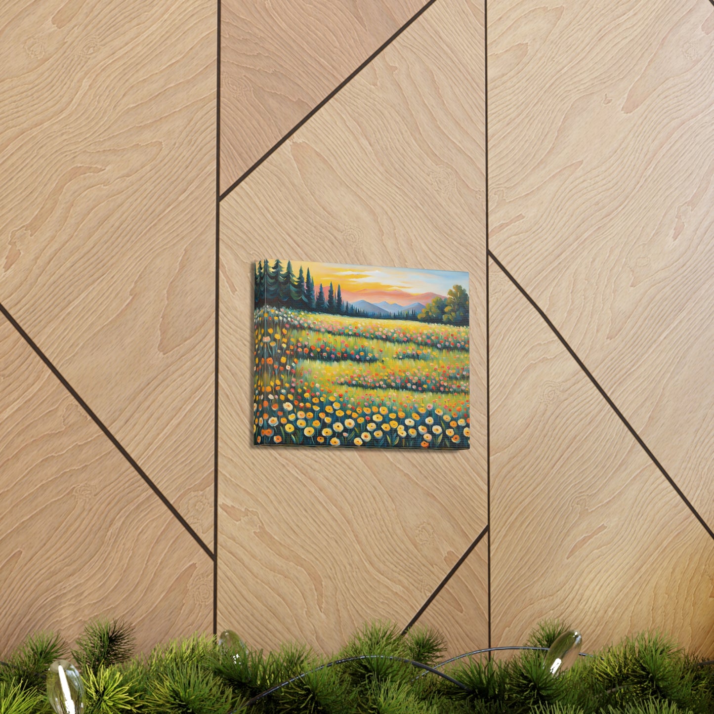 Verdant Ridge: Classic Oil Painting Wall Décor