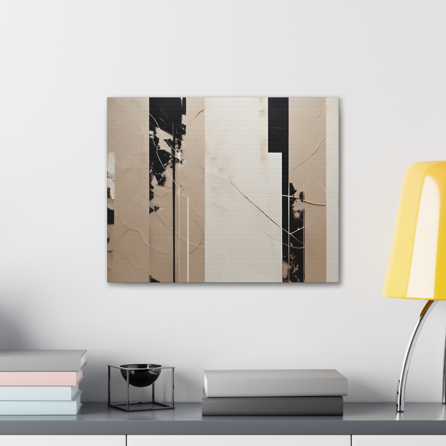 Minimalist Mirage: Abstract Beige Wall Décor