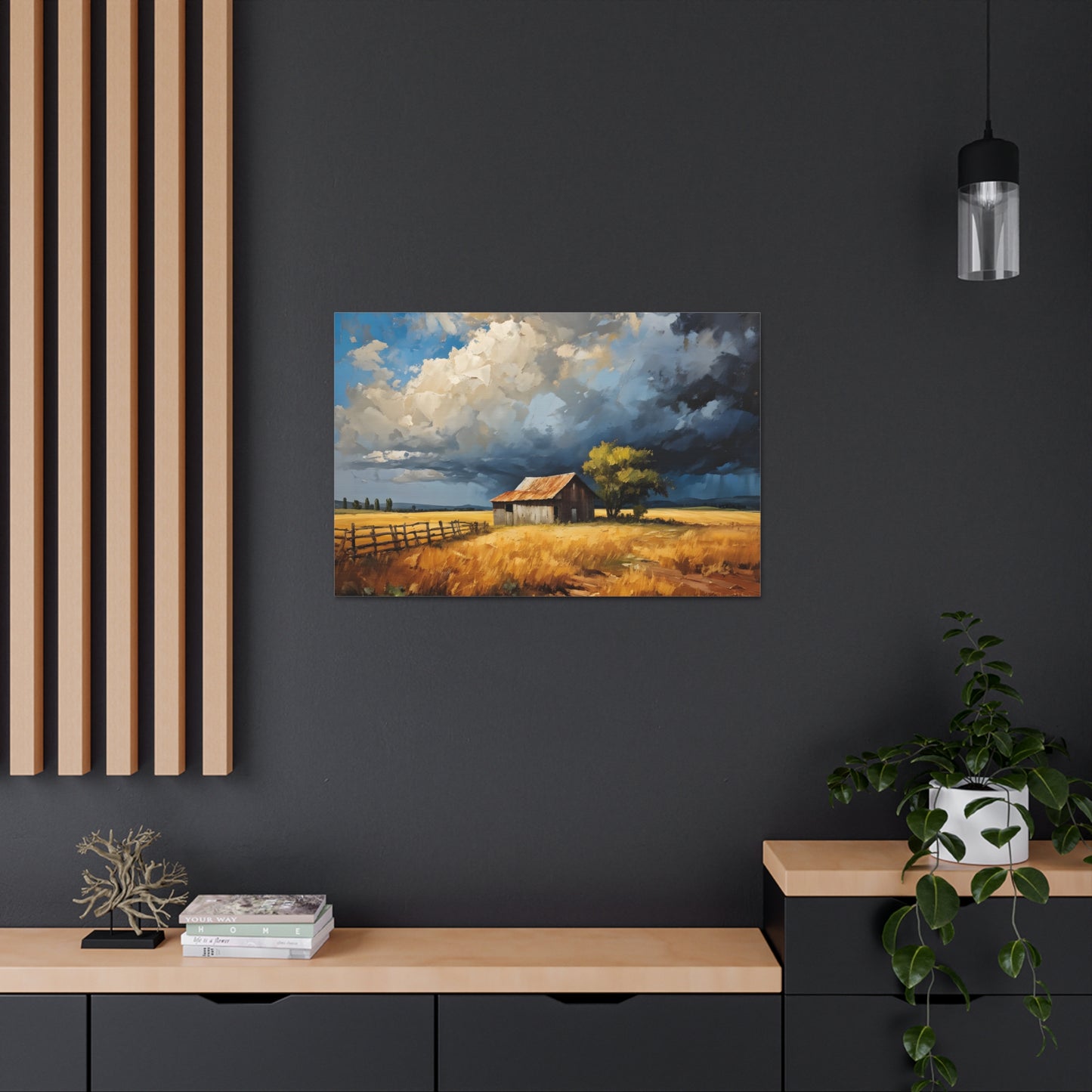 Peaceful Grove: Classic Oil Painting Wall Décor