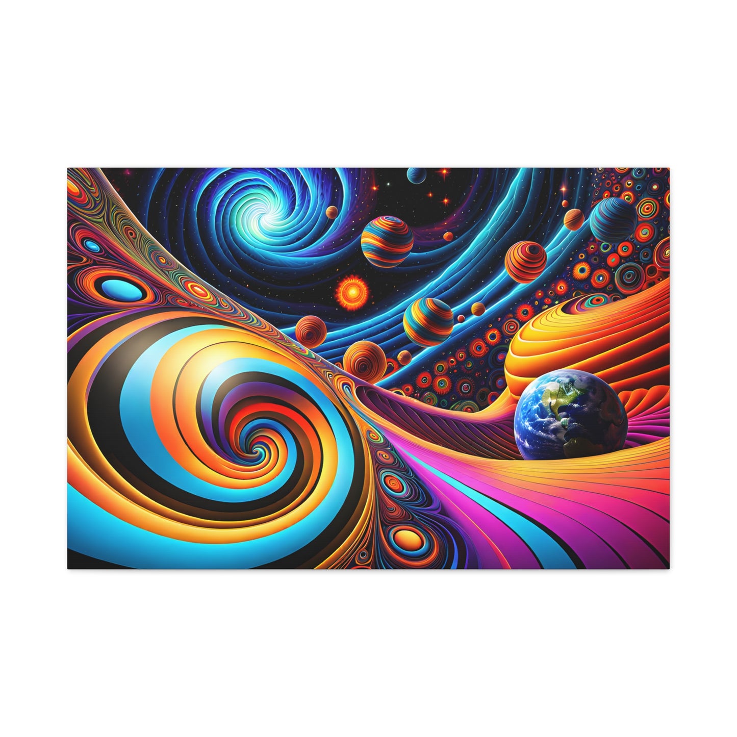 Cosmic Carousel: Psychedelic Wall Décor