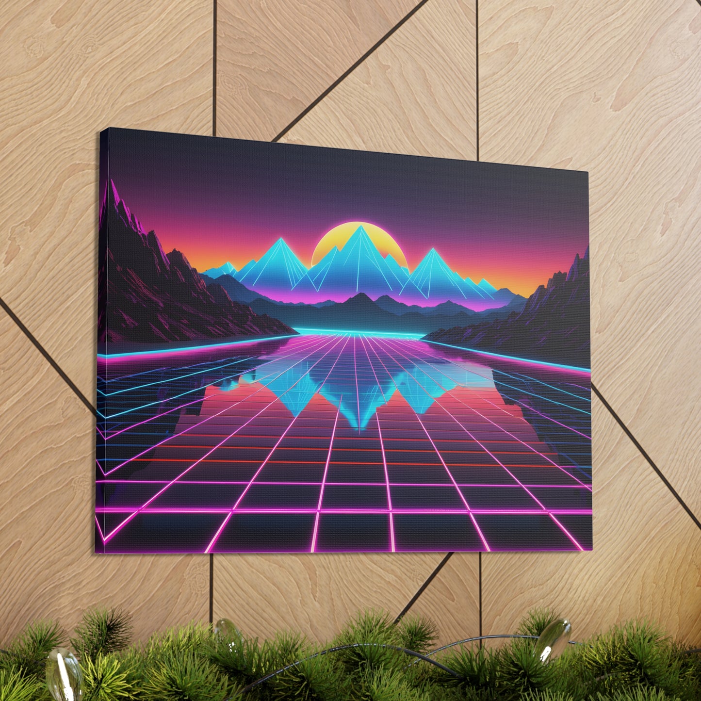 Skyline Dreams: Outrun Wall Décor