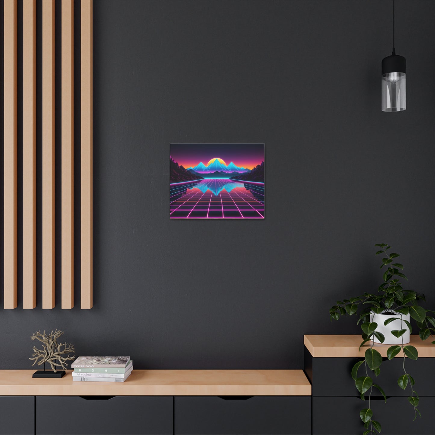 Skyline Dreams: Outrun Wall Décor