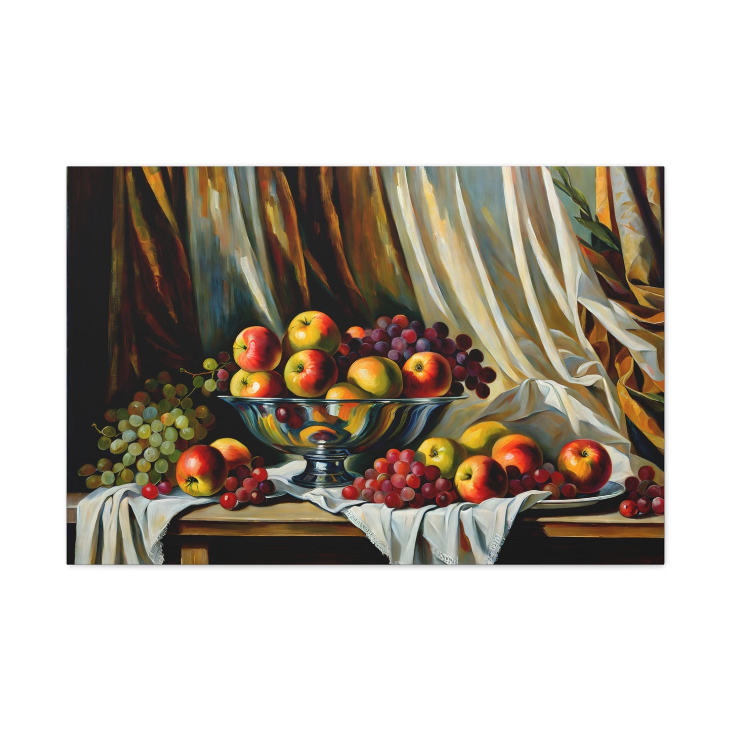 Calming Table: Classic Oil Painting Wall Décor